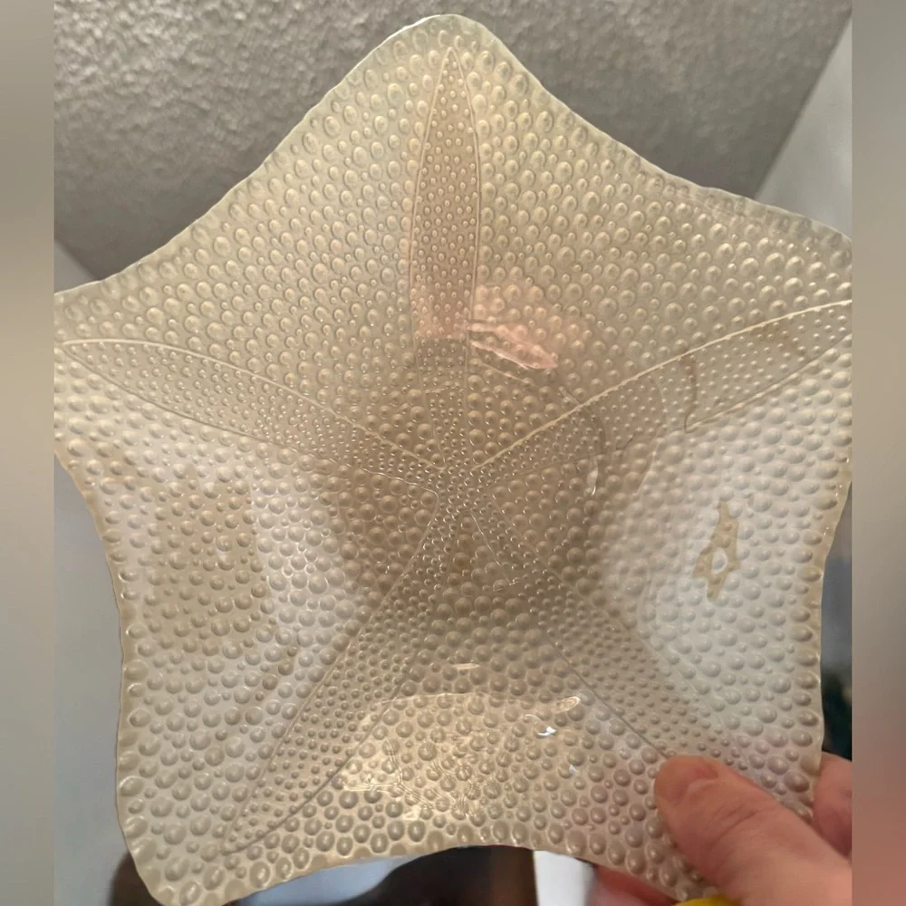 Akcam Turkey pearlescent 8” starfish bowl. - Picture 10 of 15
